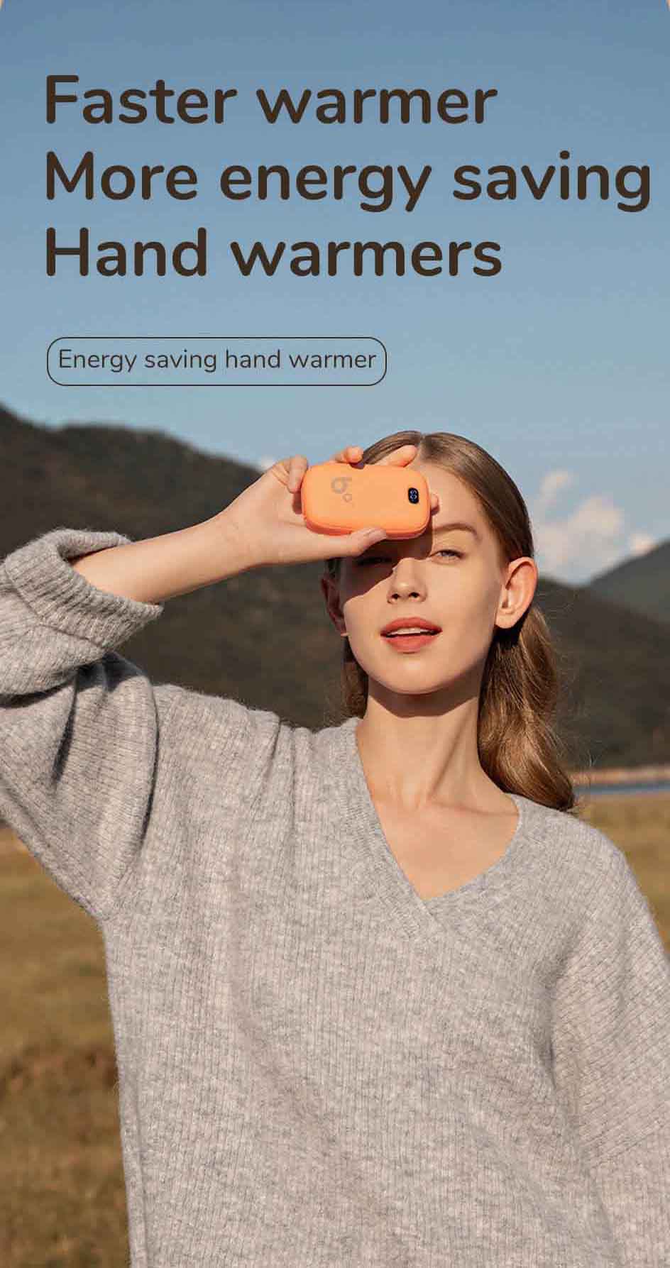 9000mah Cashmere hand warmer