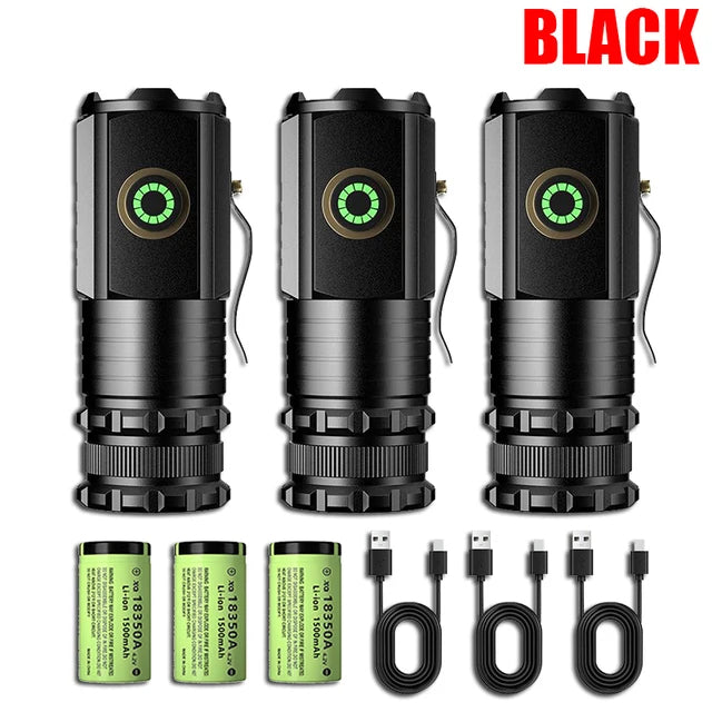 Mini flashlight 3 set