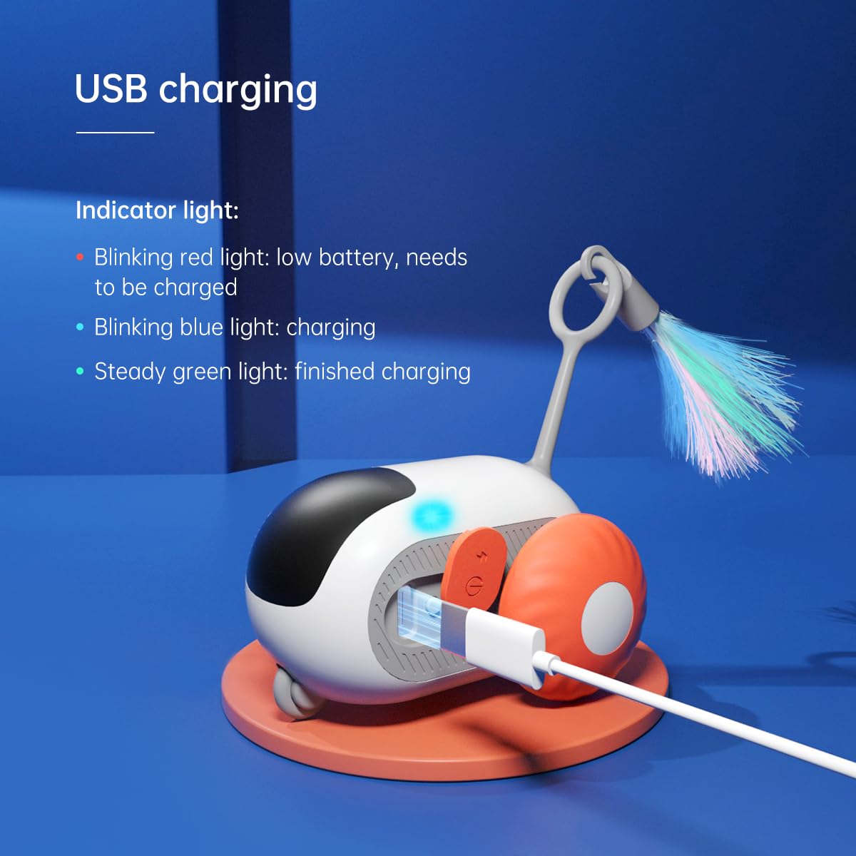 usb charging cat toy