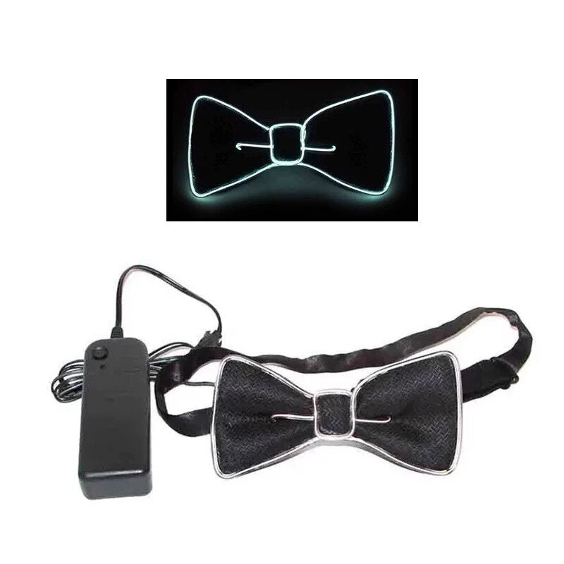 Light Up Men's Led Suspenders Bow Tie