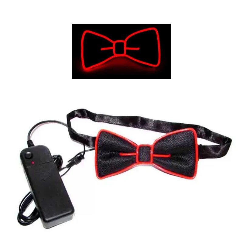 Light Up Men's Led Suspenders Bow Tie