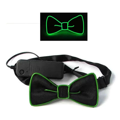 Light Up Men's Led Suspenders Bow Tie