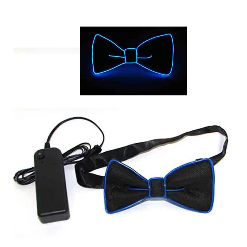 Light Up Men's Led Suspenders Bow Tie