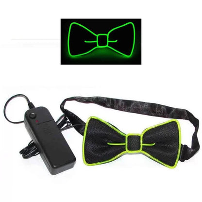 Light Up Men's Led Suspenders Bow Tie