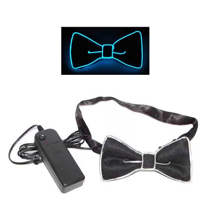 Light Up Men's Led Suspenders Bow Tie