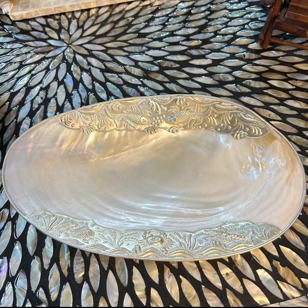 Natural Shell Jewelry Tray