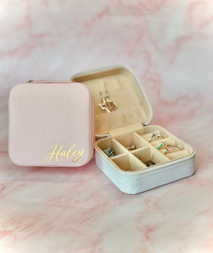 Personalized Gifts｜Travel Jewelry Box｜Bridesmaid Gifts