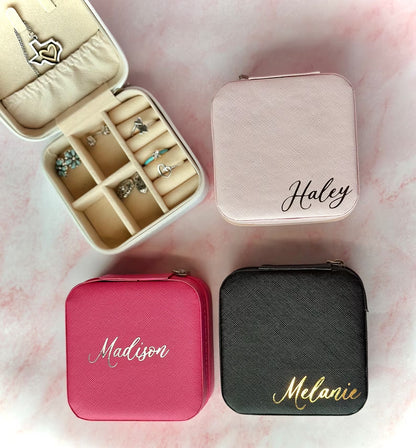 Personalized Gifts｜Travel Jewelry Box｜Bridesmaid Gifts